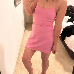 Pink athletic dress/built in shorts love feels and looks great
